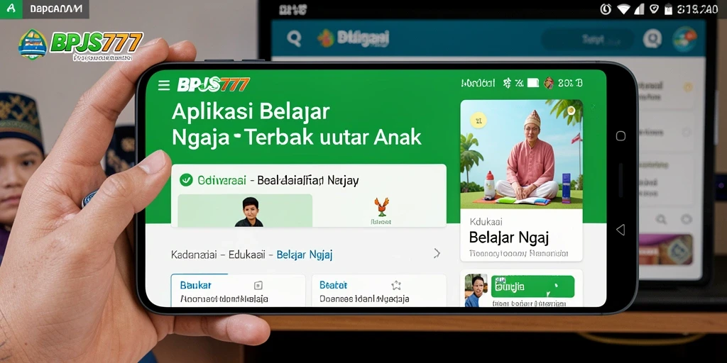 Antarmuka aplikasi BPJS777 yang ramah anak dan interaktif.