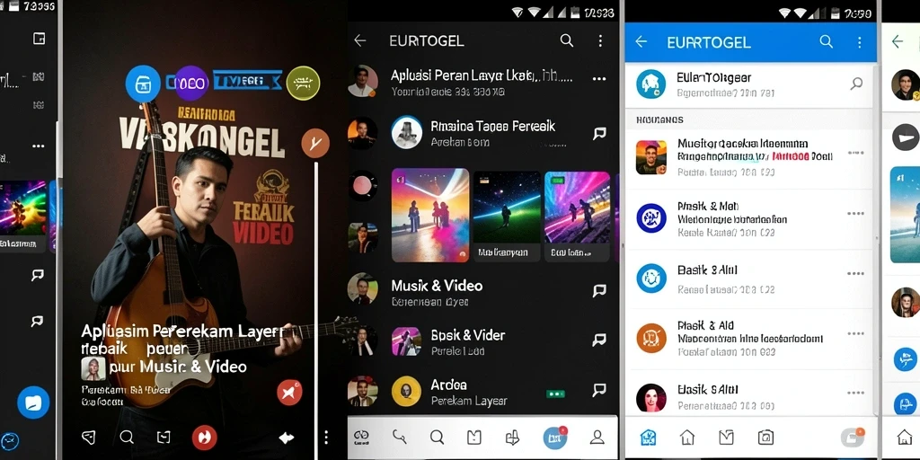 Antarmuka EUROTOGEL dengan fitur perekaman layar yang intuitif.