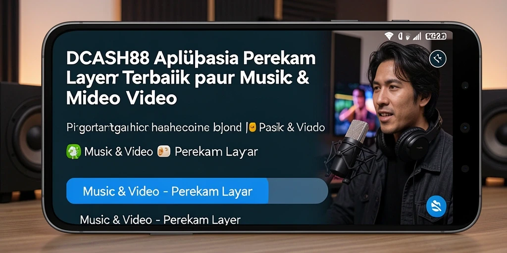 Tampilan antarmuka IDCASH88 saat merekam layar dengan opsi pengaturan.