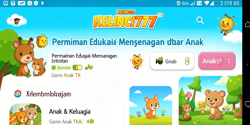 Tampilan antarmuka KELINCI777 yang menarik dan ramah anak.