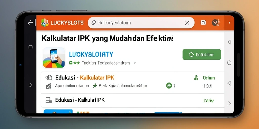 Antarmuka pengguna LUCKYSLOTS yang sederhana dan fungsional.