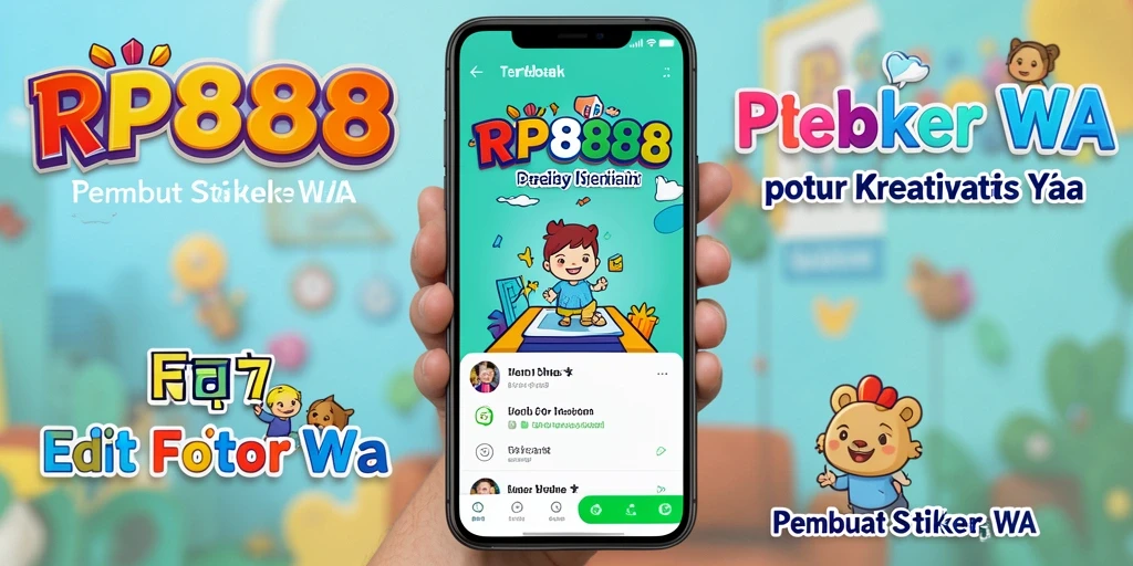 Antarmuka sederhana dengan fitur pembuat stiker yang kuat.